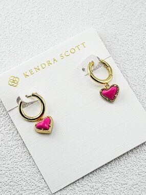 Kendra Scott Heart Crystal Spike Earrings